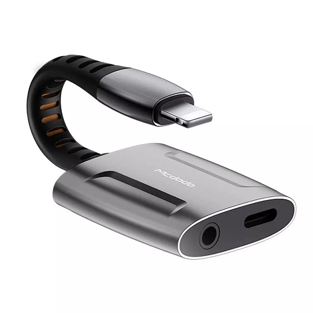 Adaptador Lightning 2 em 1 Carregador + Fone e Microfone P2/P3 Mcdodo - LDF Lá de Fora