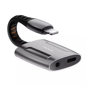 Adaptador Lightning 2 em 1 Carregador + Fone e Microfone P2/P3 Mcdodo - LDF Lá de Fora