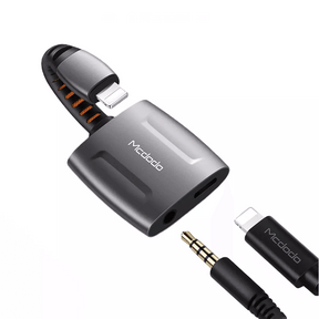 Adaptador Lightning 2 em 1 Carregador + Fone e Microfone P2/P3 Mcdodo - LDF Lá de Fora