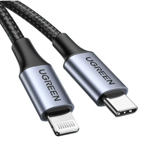 Cabo Trançado Lightning + USB-C Ugreen